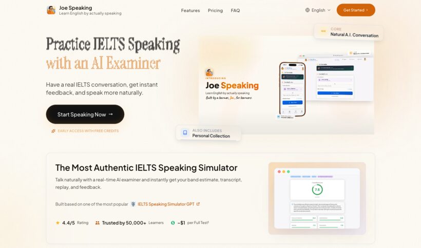 Joe Speaking — practice speaking with an AI examiner